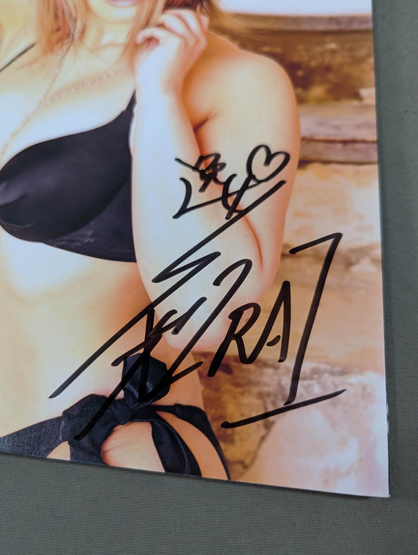 [Io Shirai (Iyo Sky)  hand signed autograph 】FOTOLIBRE de Mascara Numero.38