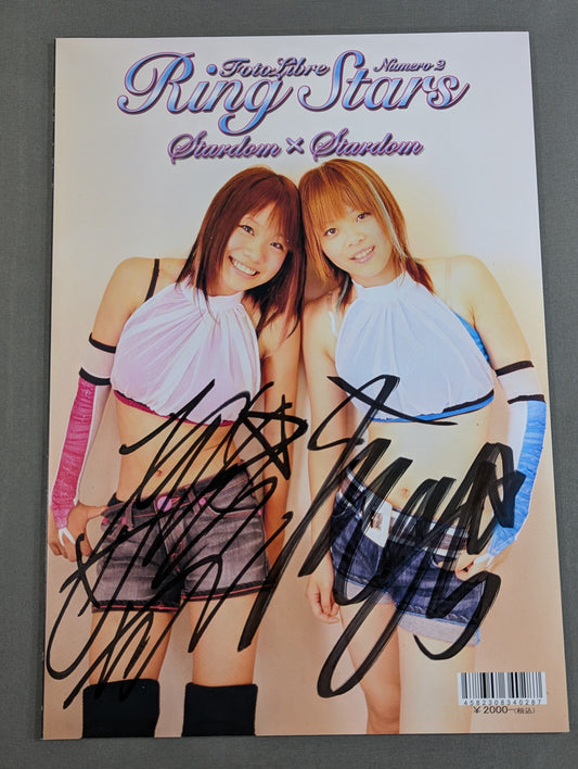 [3 fighters hand signed autograph 】FOTOLIBRE Ring Stars Numero.2