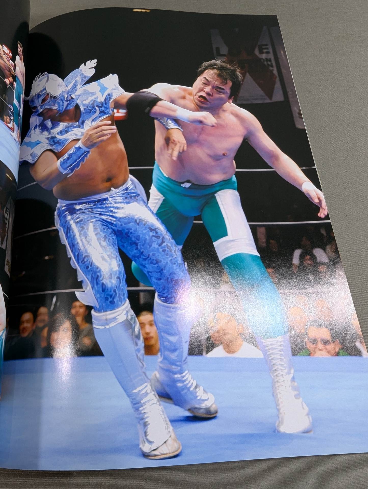 【Ultimo Dragon hand signed autograph 】FOTOLIBRE de Mascara Numero.17