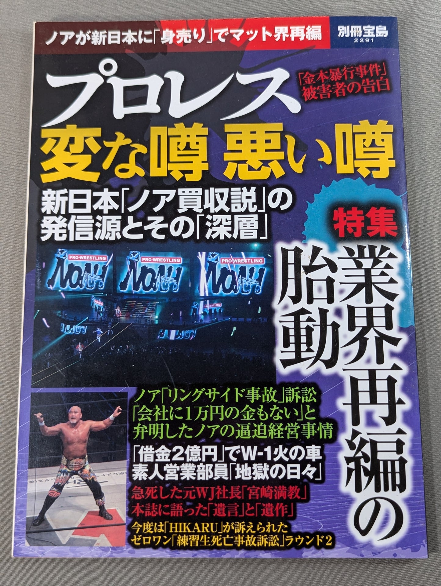 Bessatsu Takarajima 2291 Pro Wrestling  Weird Rumors Bad Rumors Noah ga New Japan Pro Wrestling "Selling" to reorganize the mat world