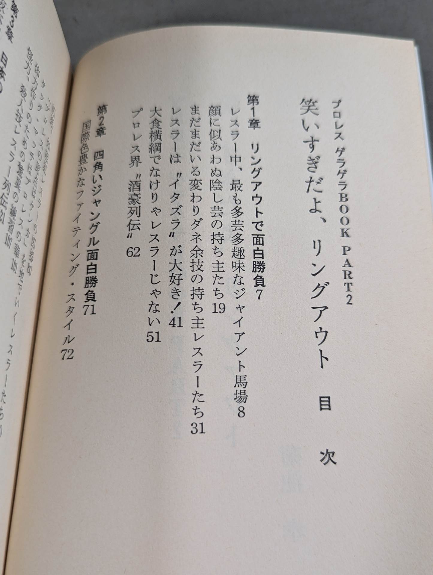 Pro Wrestling Geragera BOOKPART2 You're laughing too much, ring out