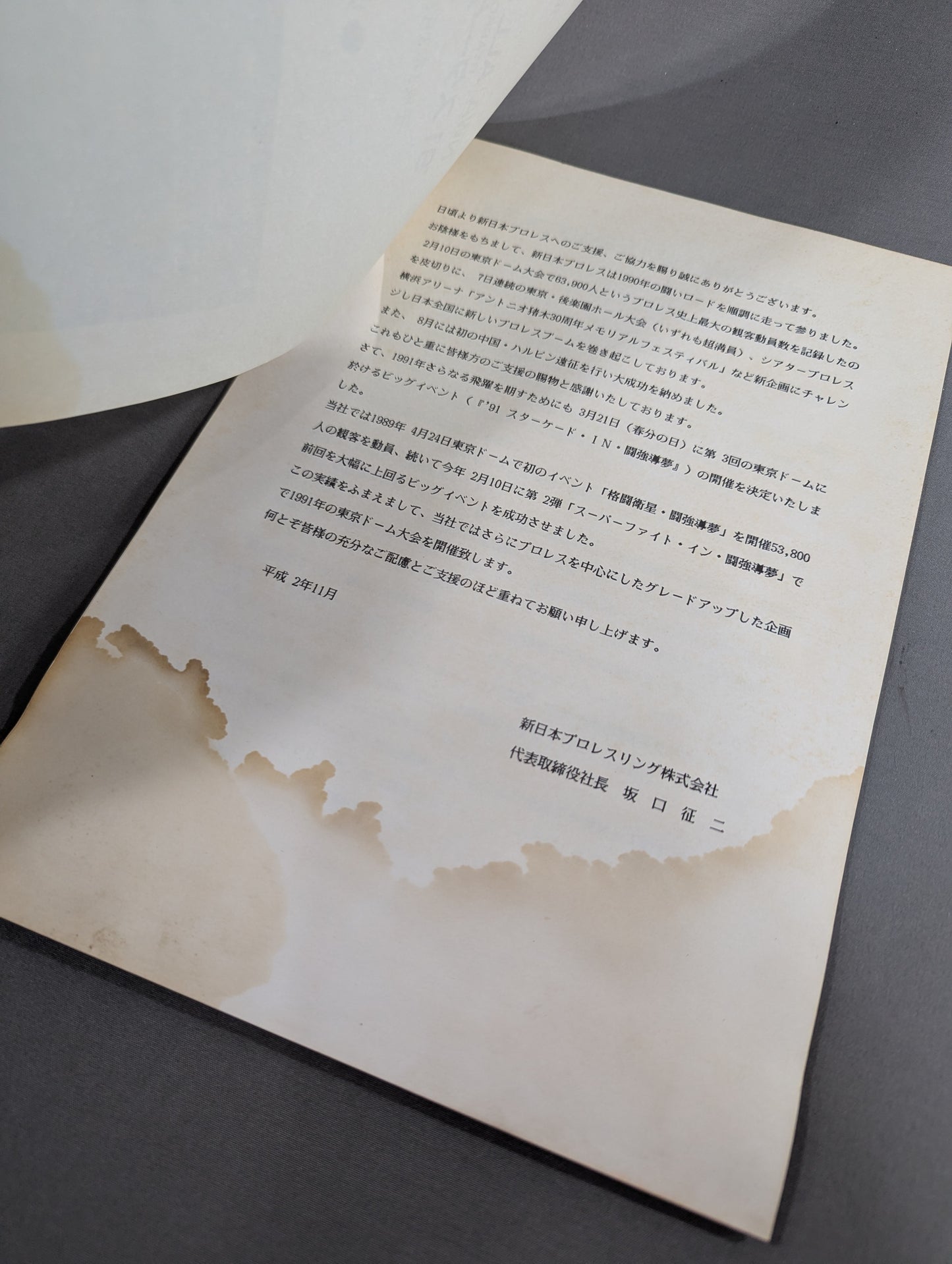 NWA ALL STAR ‘91スターケードIN闘強導夢 企画書