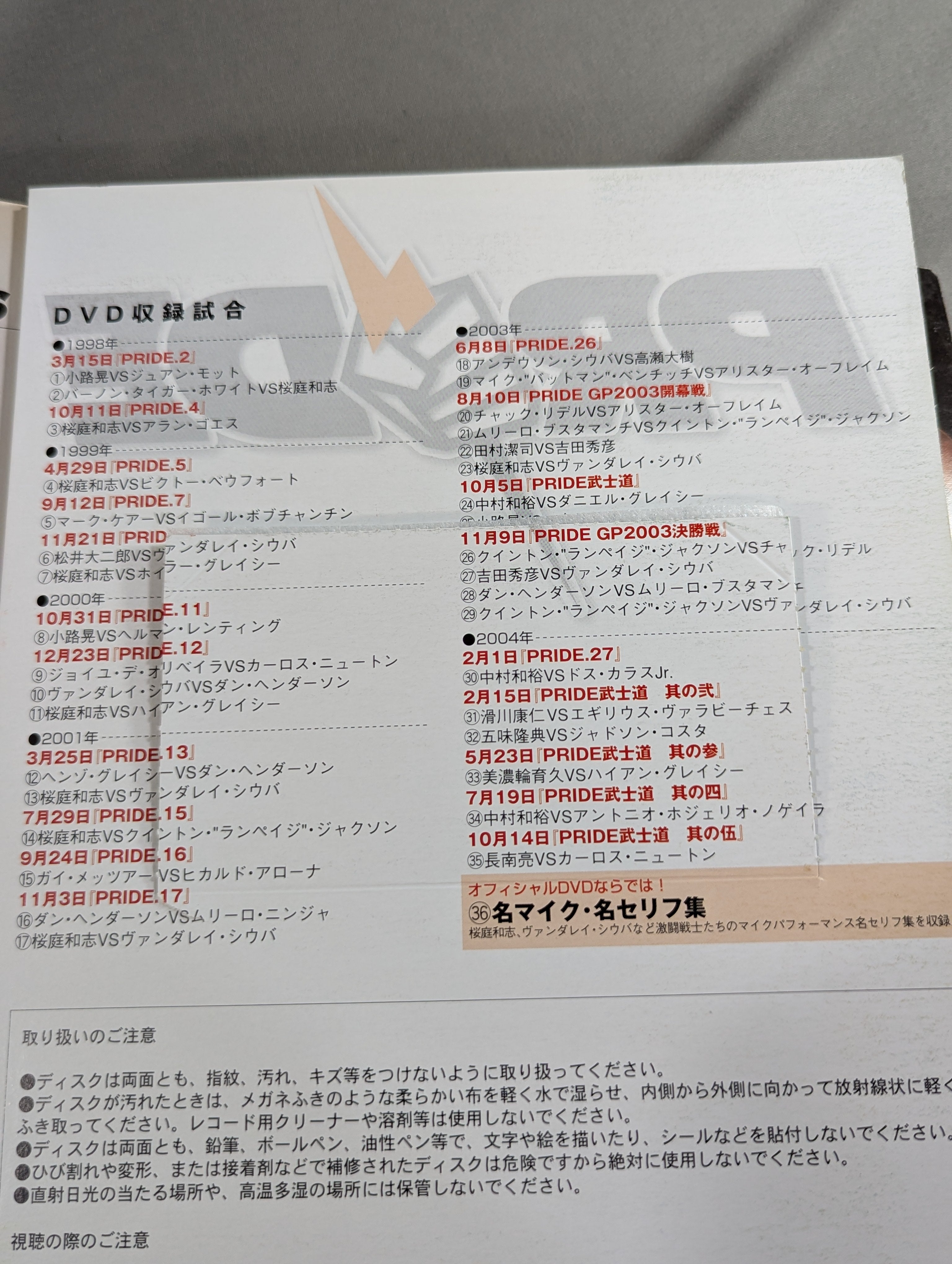 DVD付】PRIDEオフィシャル BOOK&DVD PRIDE激闘祭り2005 – 闘道館