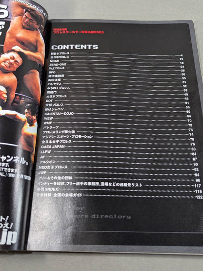 PRO WRESTLER  Color PHOTO  Directory 2003 Expanded and Revised Edition