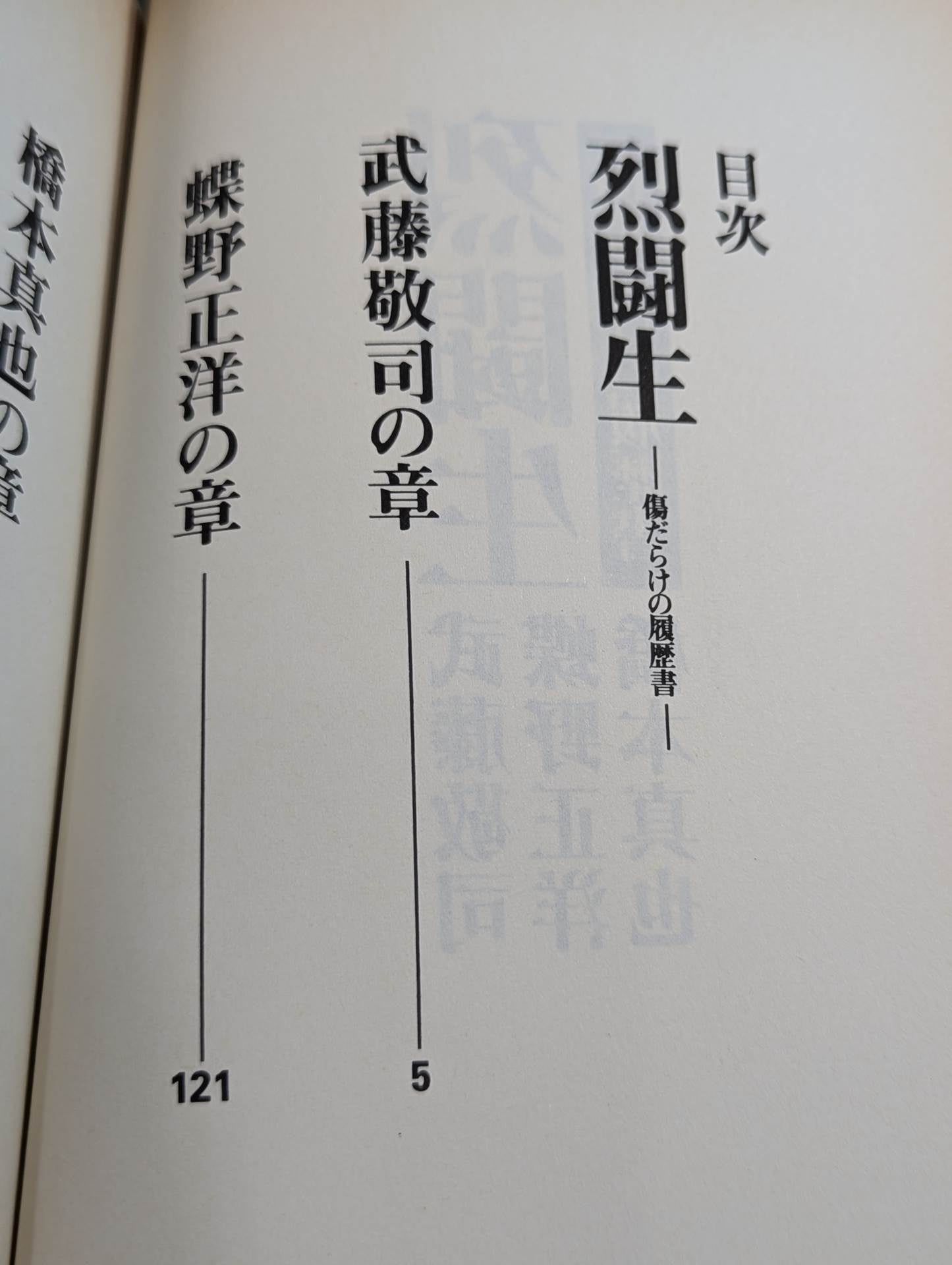 烈闘生 傷だらけの履歴書