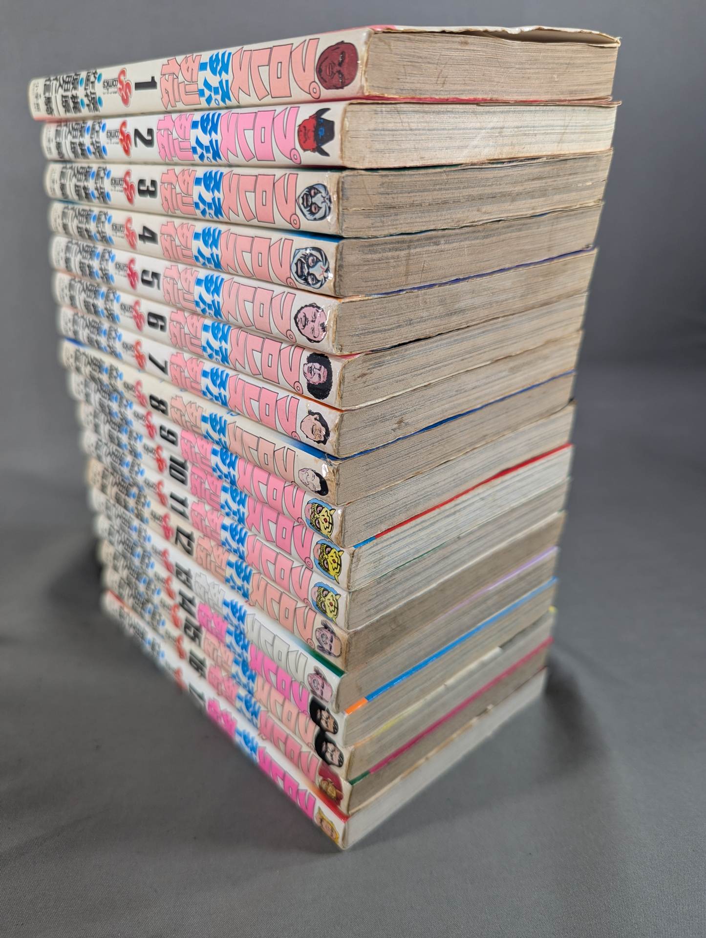 [Author's hand signed autograph, 17 volumes in total] Pro Wrestling Superstar Retsuden