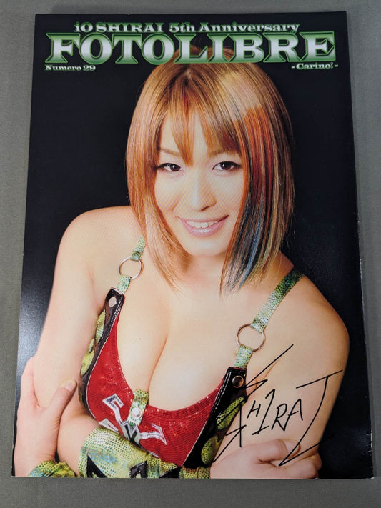 [Io Shirai (Iyo Sky)  hand signed autograph 】FOTOLIBRE de Mascara Numero.29