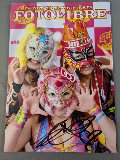 [Yuzuki Aikawa  hand signed autograph 】FOTOLIBRE de Mascara Numero.39