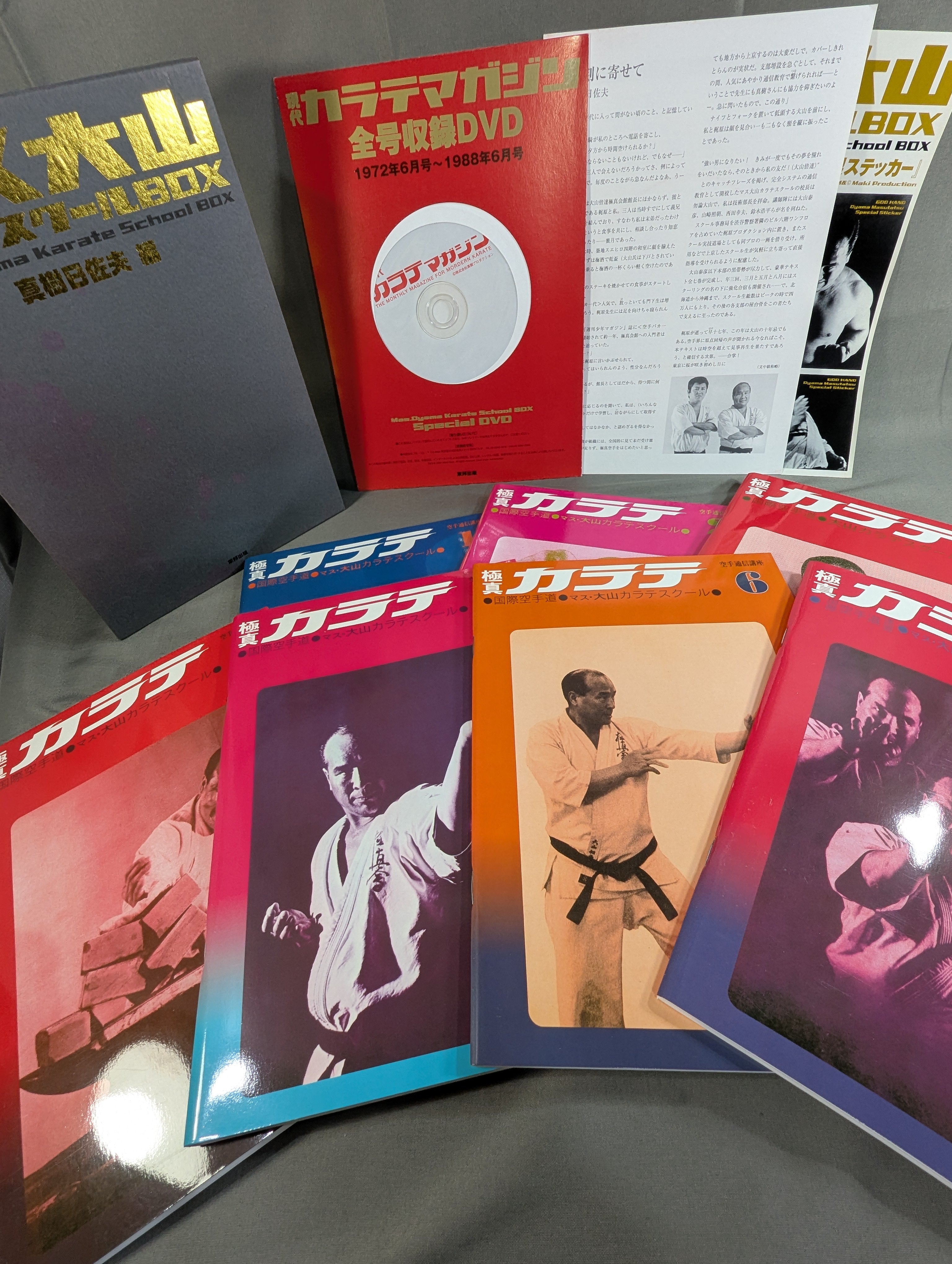 マス大山 カラテスクールBOX 全巻セット付録付き ☆全7巻セット☆ マス大山 カラテスクールBOX 空手通信講座 復刻版