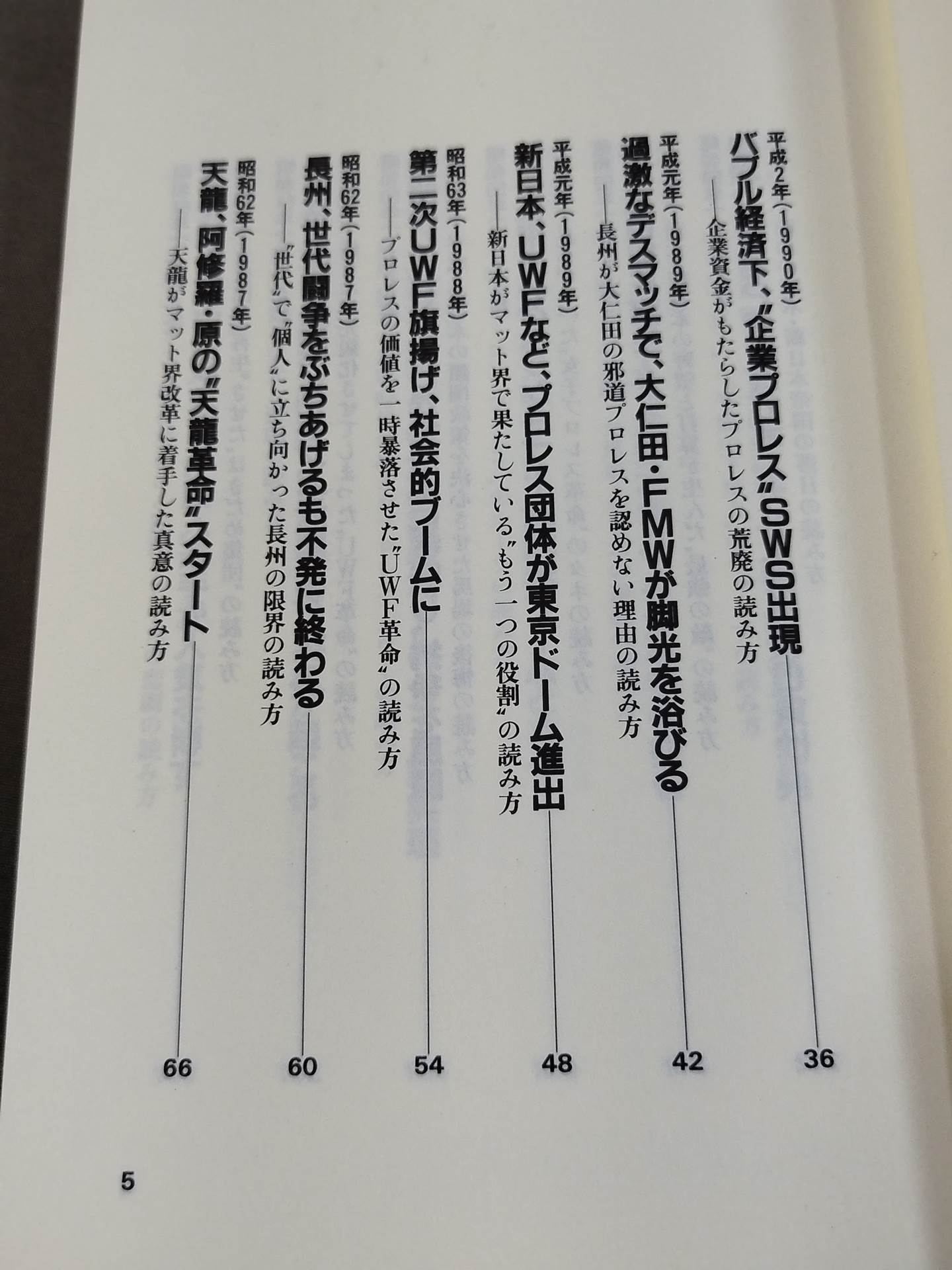 ポケットブック86 プロレス激動40年史の読み方