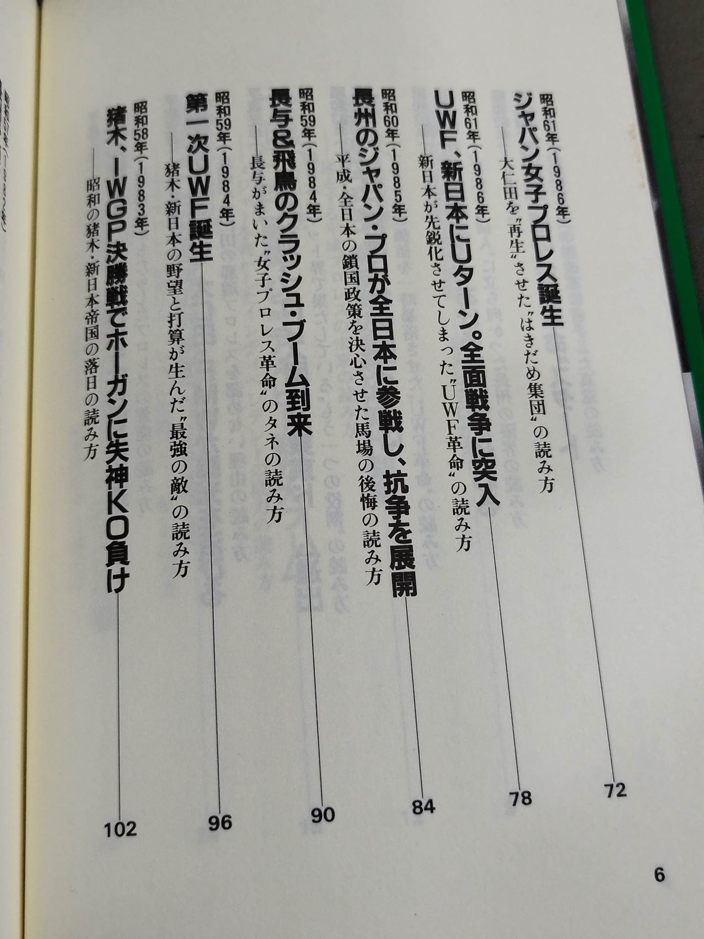 ポケットブック86 プロレス激動40年史の読み方