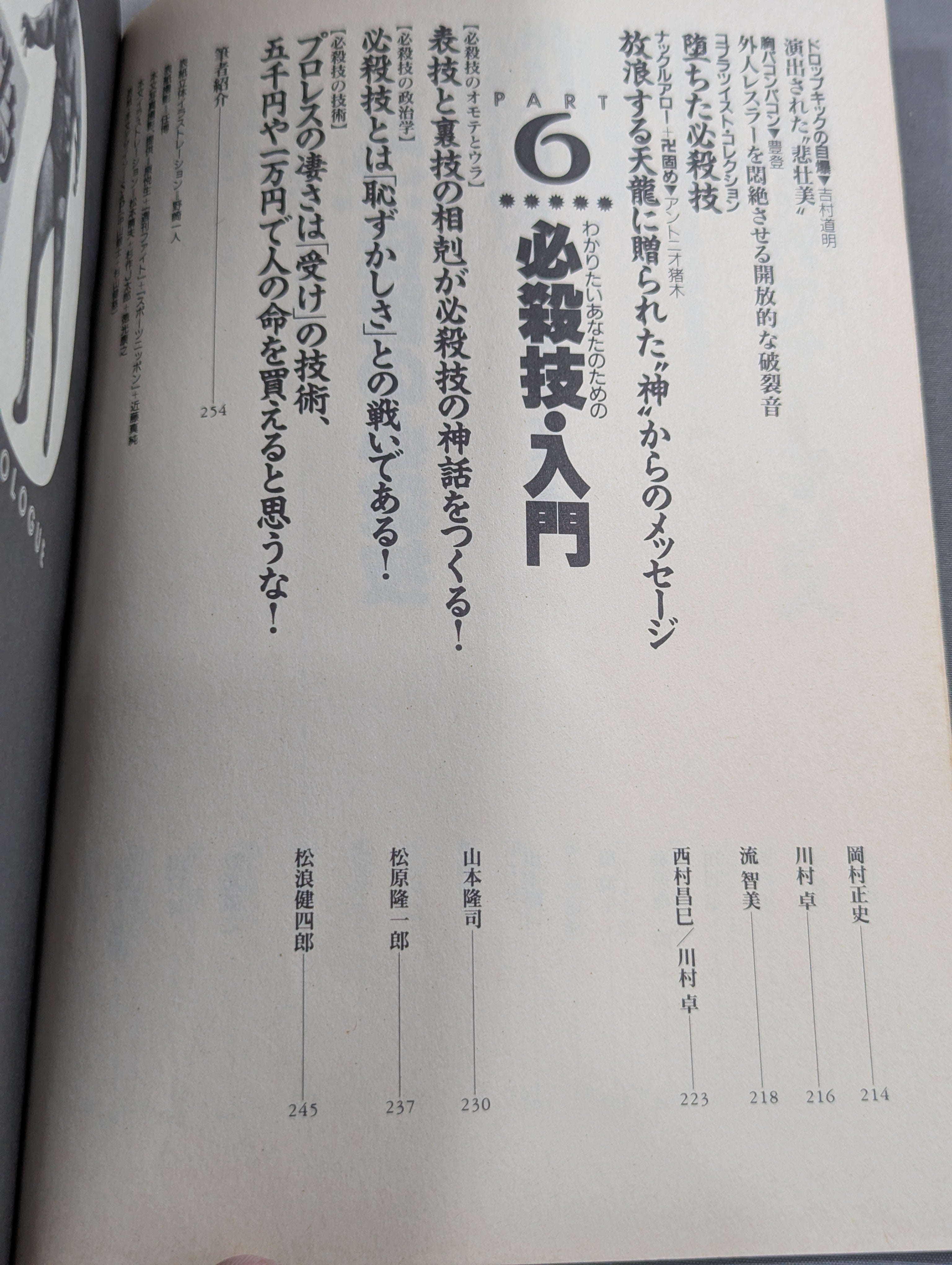 別冊宝島185 プロレス必殺技読本 完全保存版 永遠の必殺技100 – 闘道館