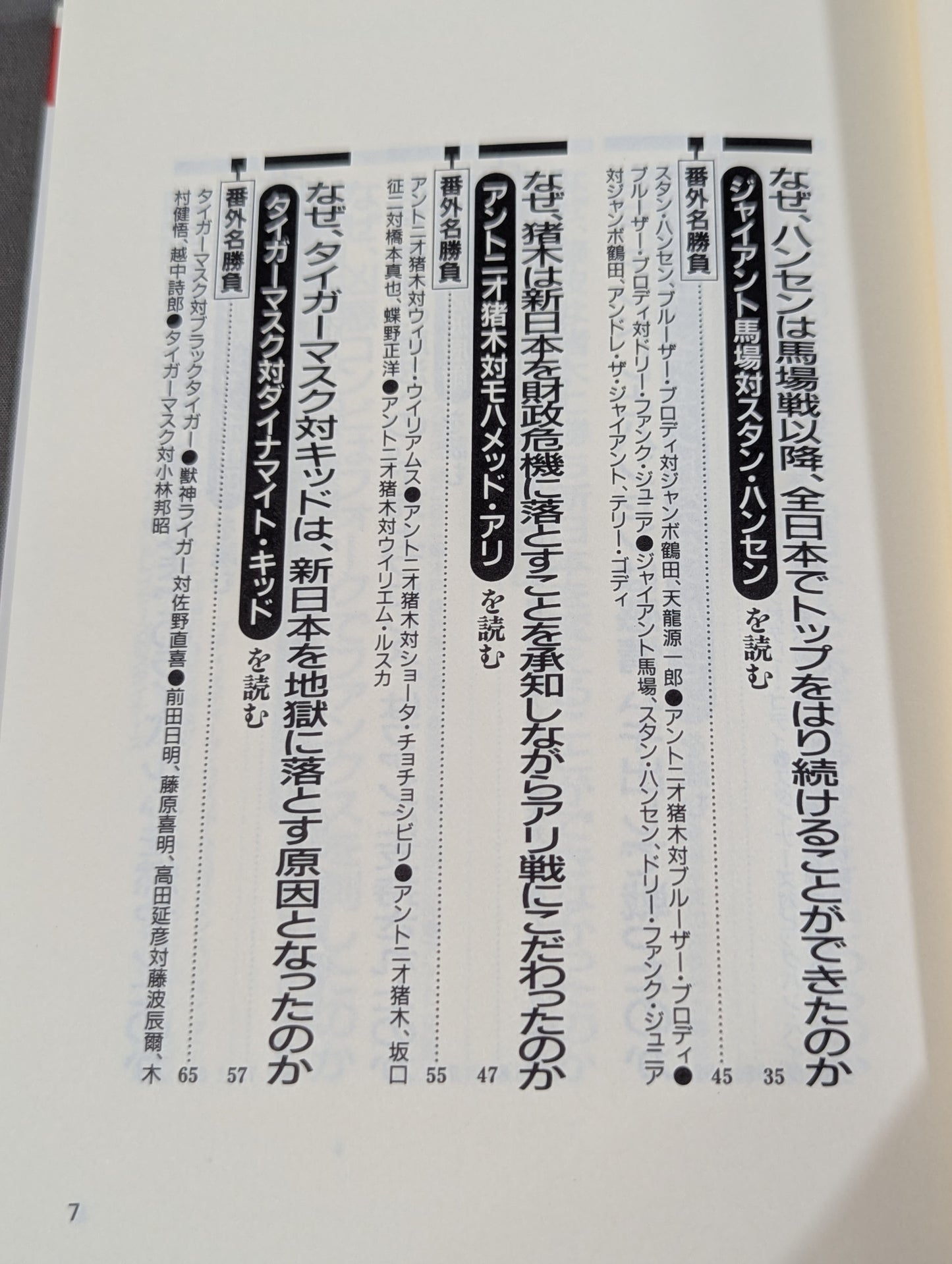 ポケットブック44 マニアも唸るプロレス名勝負の読み方