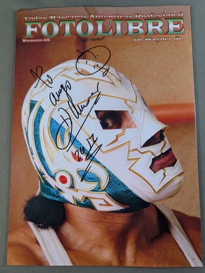 [Dr. Wagner Jr. hand signed autograph 】FOTOLIBRE de Mascara Numero.48
