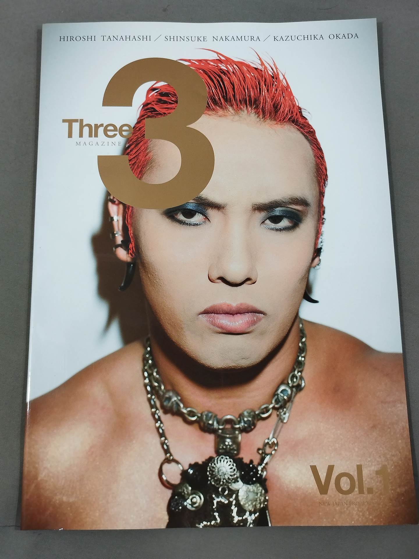 Three MAGAZINE Vol.1 (Kazuchika Okada  cover ver.)