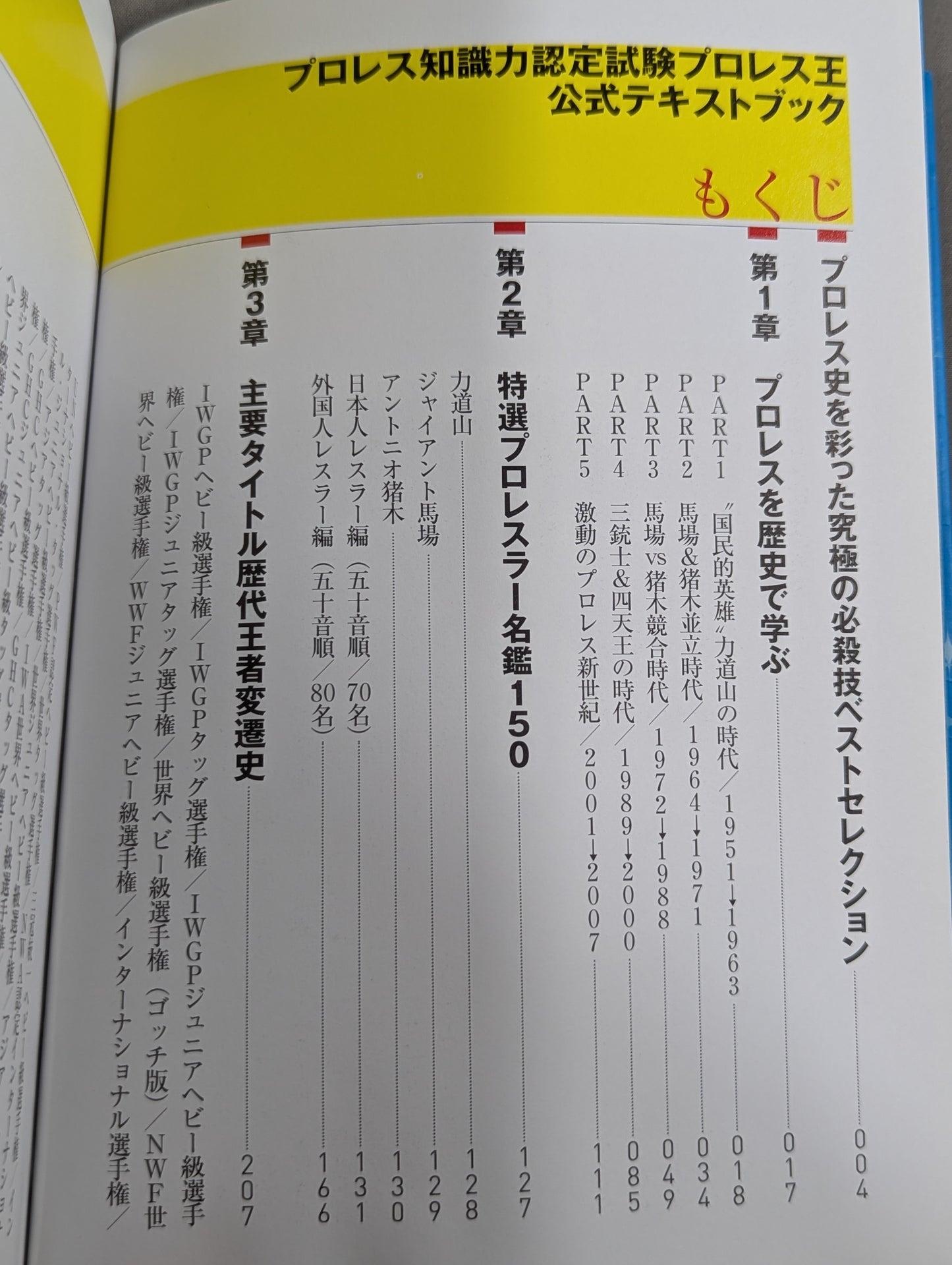 Pro Wrestling  Knowledge Certification Exam Pro Wrestling King Official Textbook