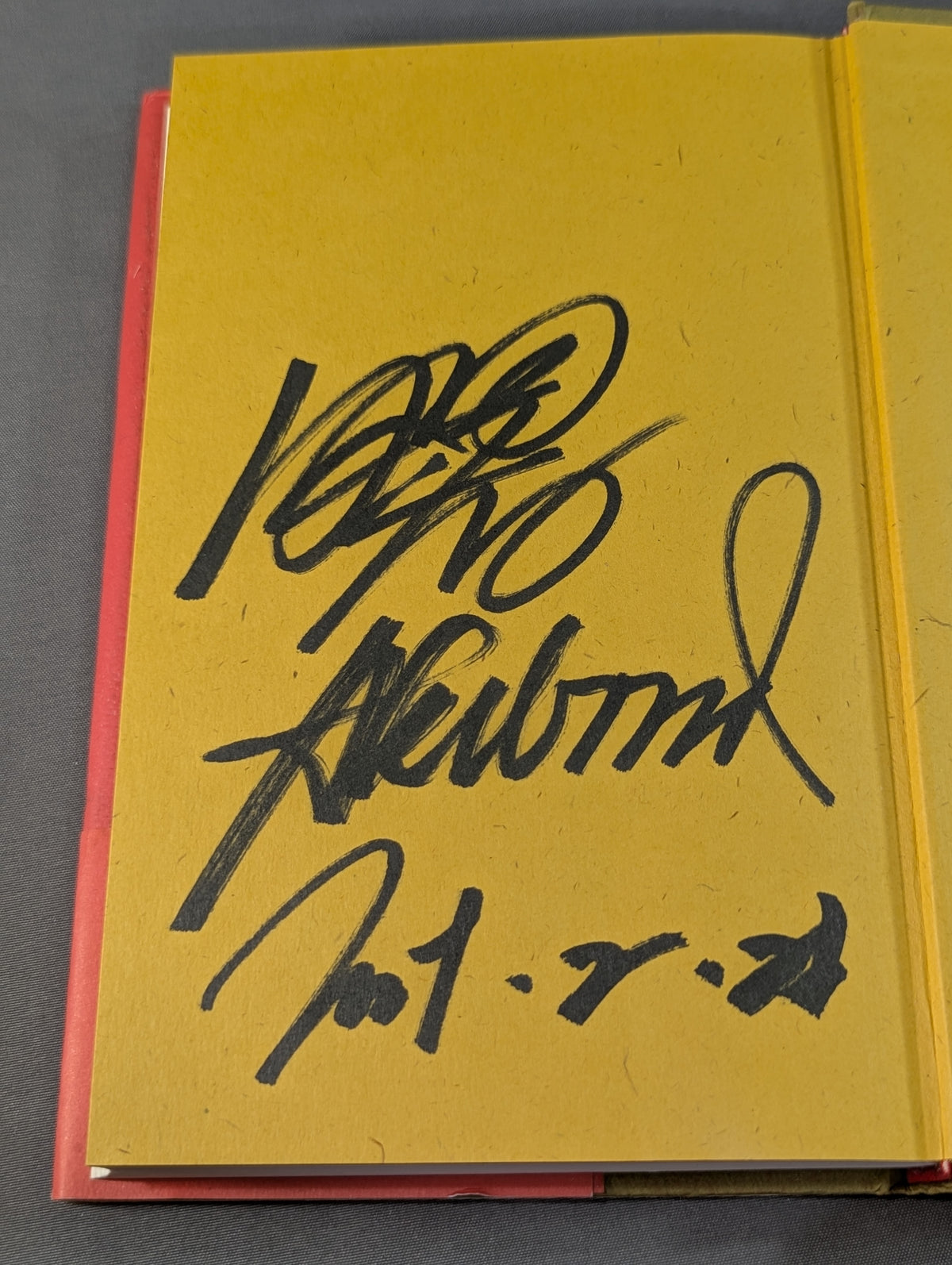 【hand signed autograph】 AKEBONO 