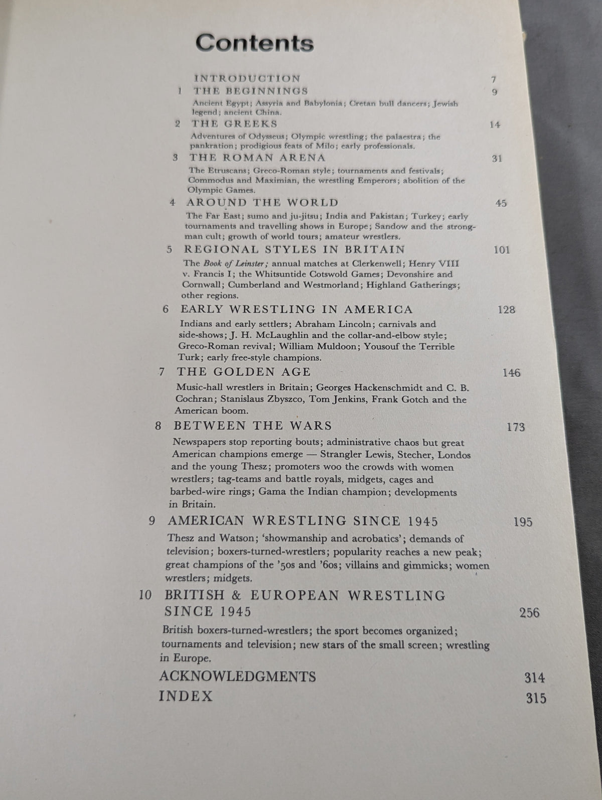 A PICTORIAL HISTORY OF WRESTLING