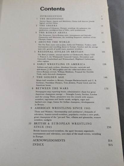 A PICTORIAL HISTORY OF WRESTLING