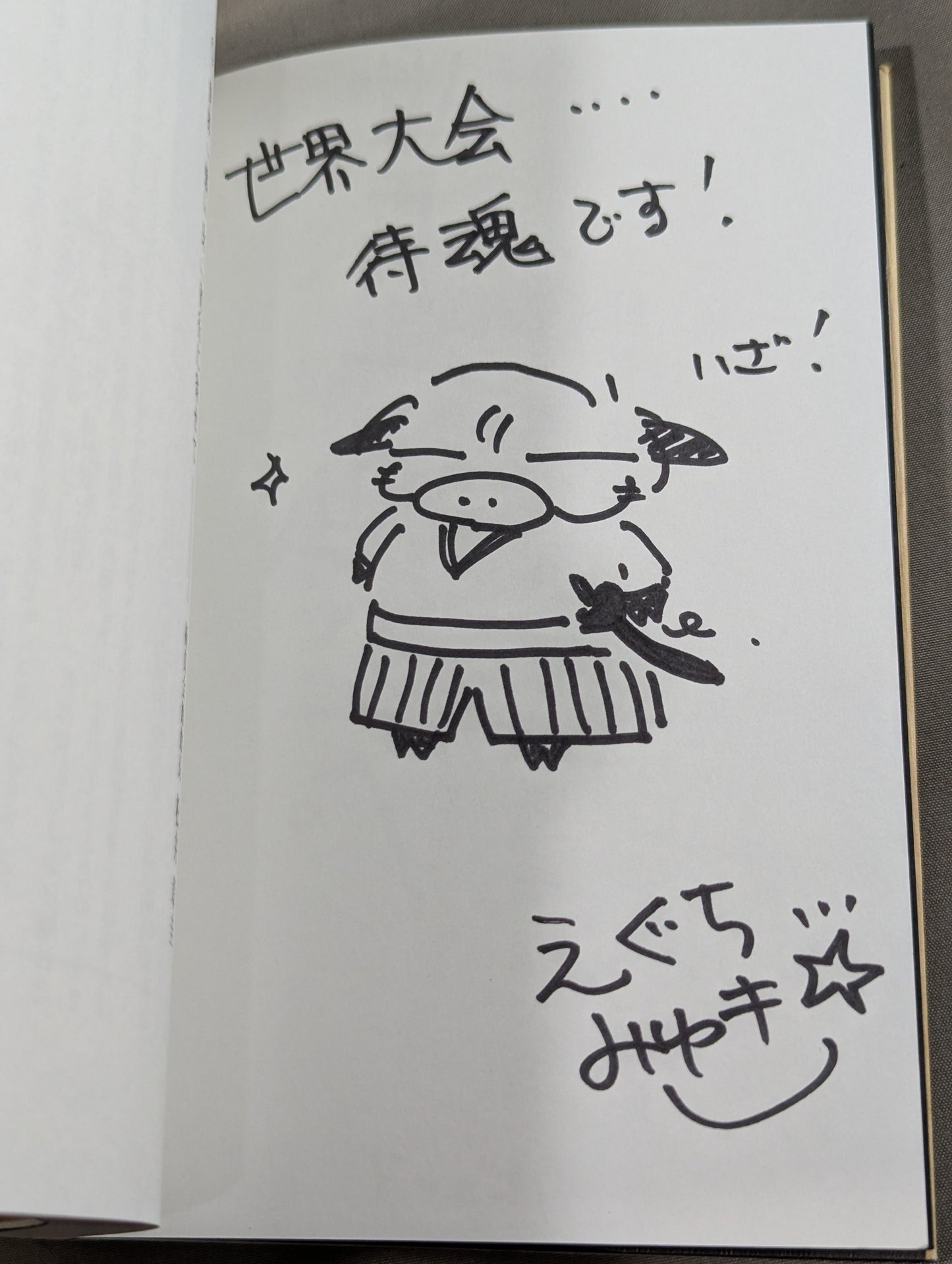 [Miyuki Eguchi hand signed autograph ] The strongest woman in the world.
