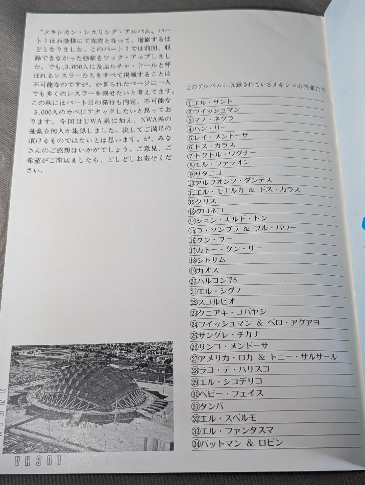 MEXICAN WRESTLING ALBUM partⅡ