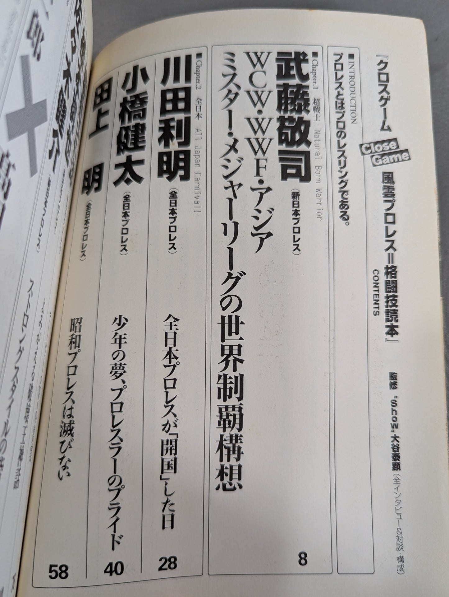 クロスゲーム 全日本×新日本  風雲プロレス=格闘技読本