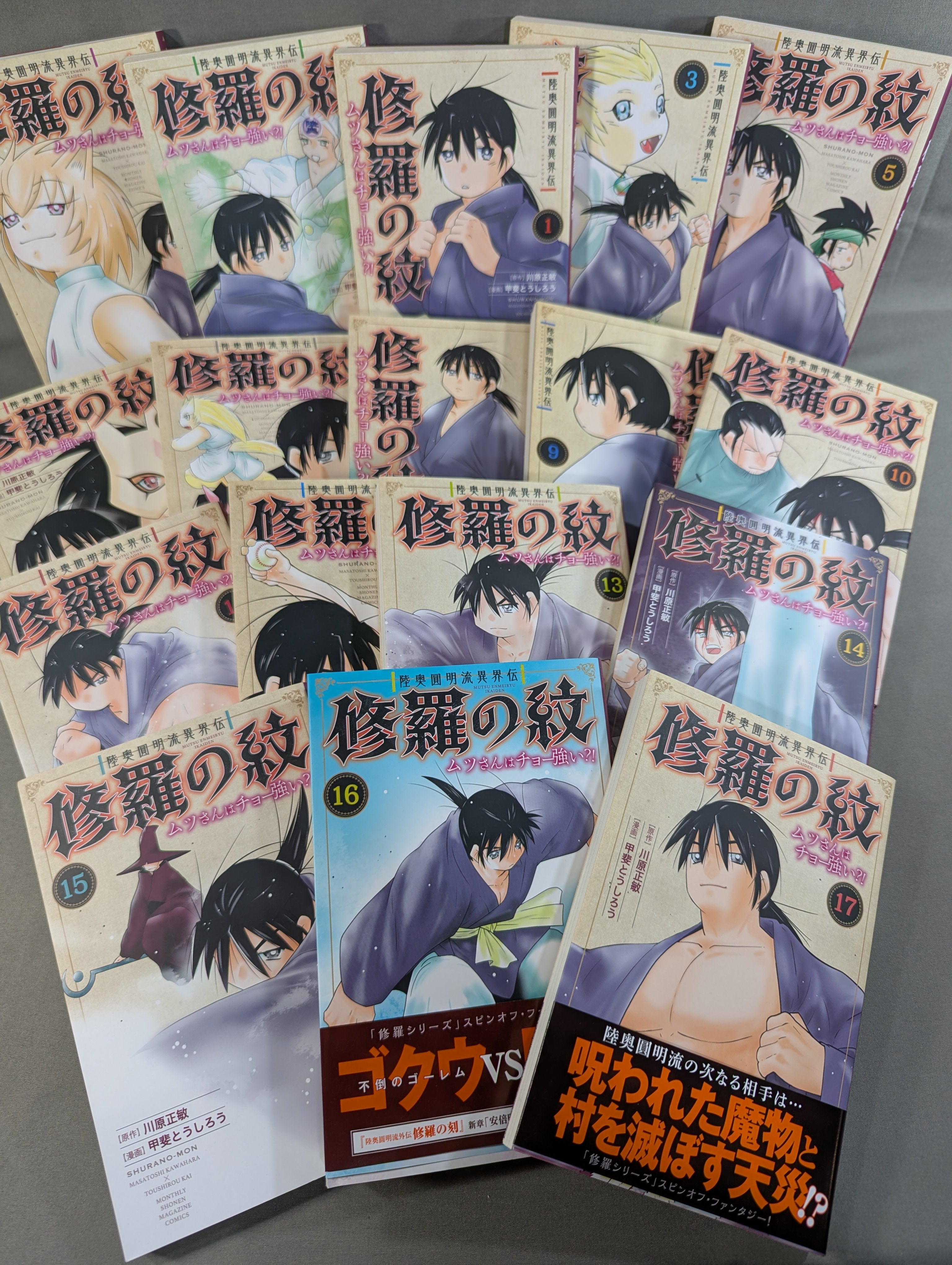 ⭐︎美品⭐︎ 修羅の紋　ムツさんはチョー強い⁈ 既刊全巻17巻セット 既刊全17巻セット】陸奥圓明流異界伝 修羅の紋 ムツさんはチョー強い