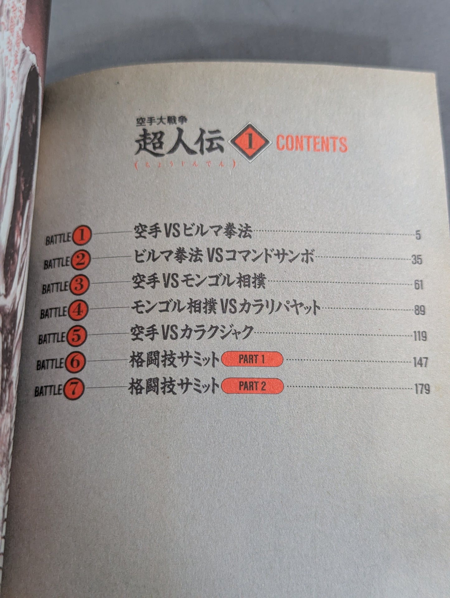 空手大戦争 超人伝  1巻