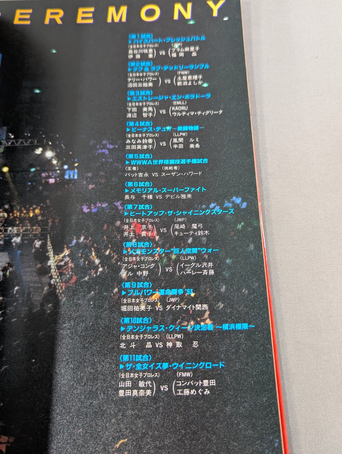 ALL STAR DREAMSLAM(YOKOHAMA OSAKA) 夢のオールスター戦写真集