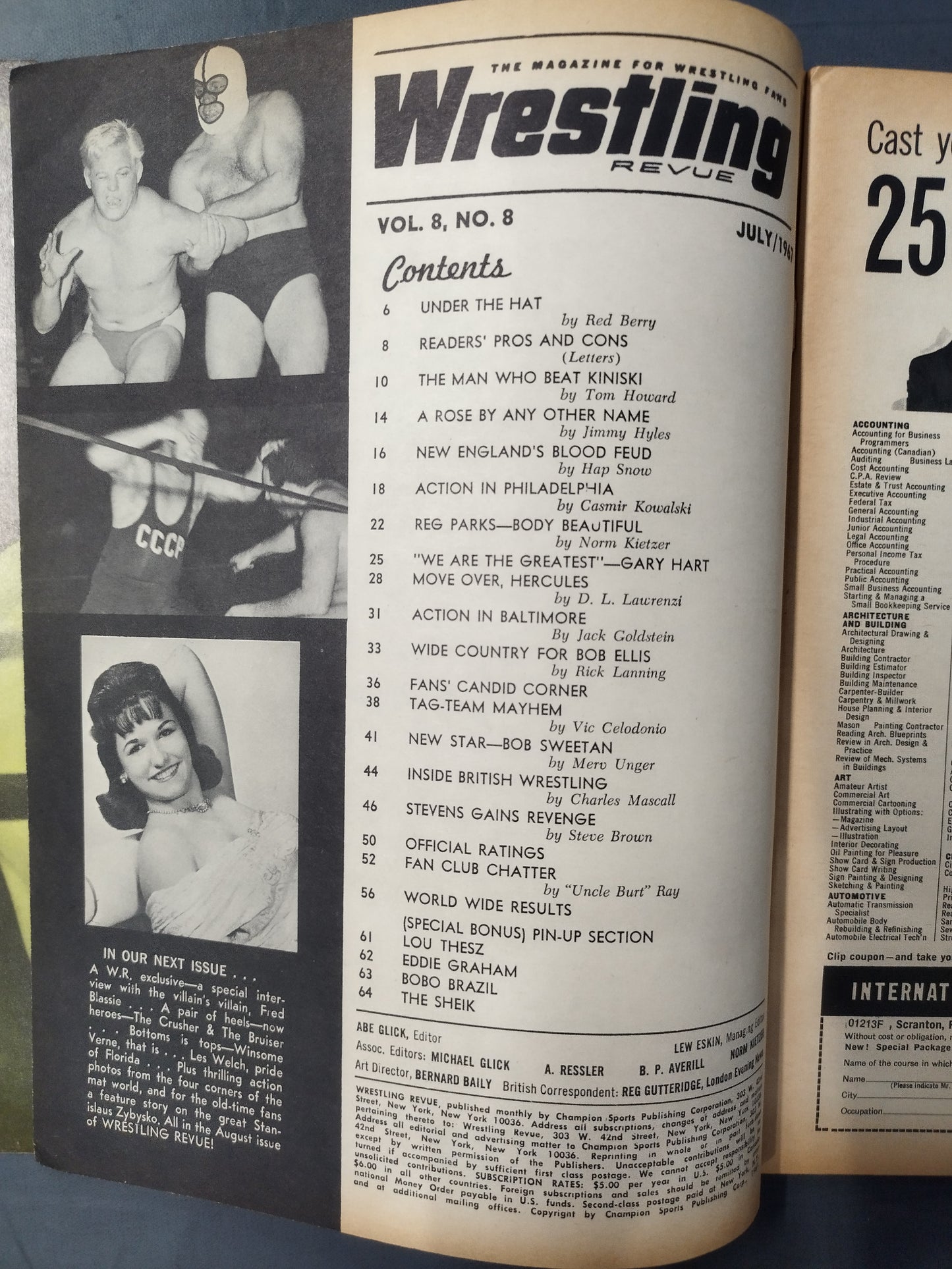Wrestling REVUE 1967年7月号