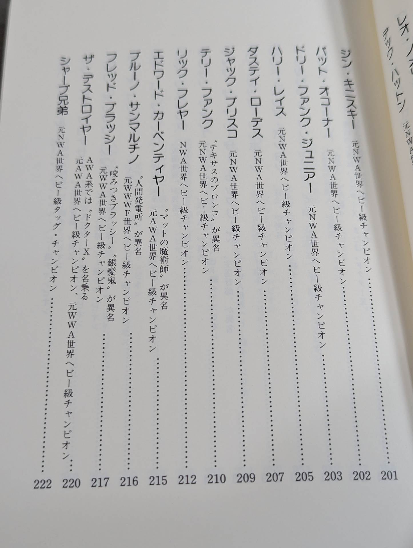 プロレスオール強豪名鑑 世界編