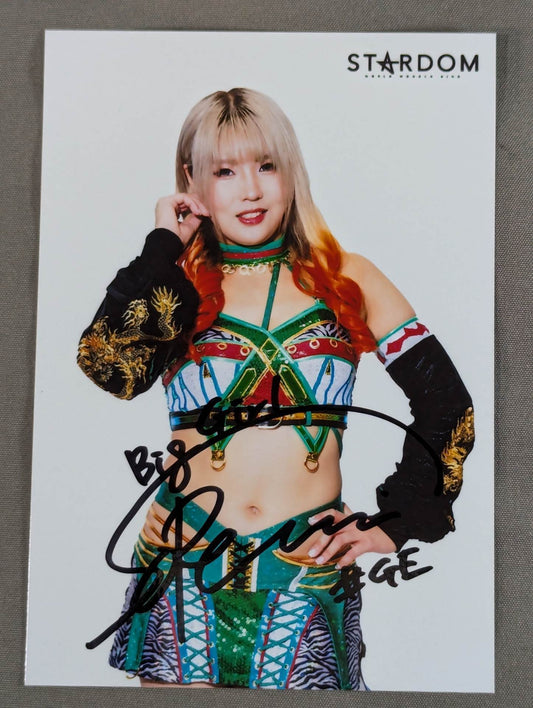 壮麗亜美 直筆サイン入り ブロマイド(A-1)