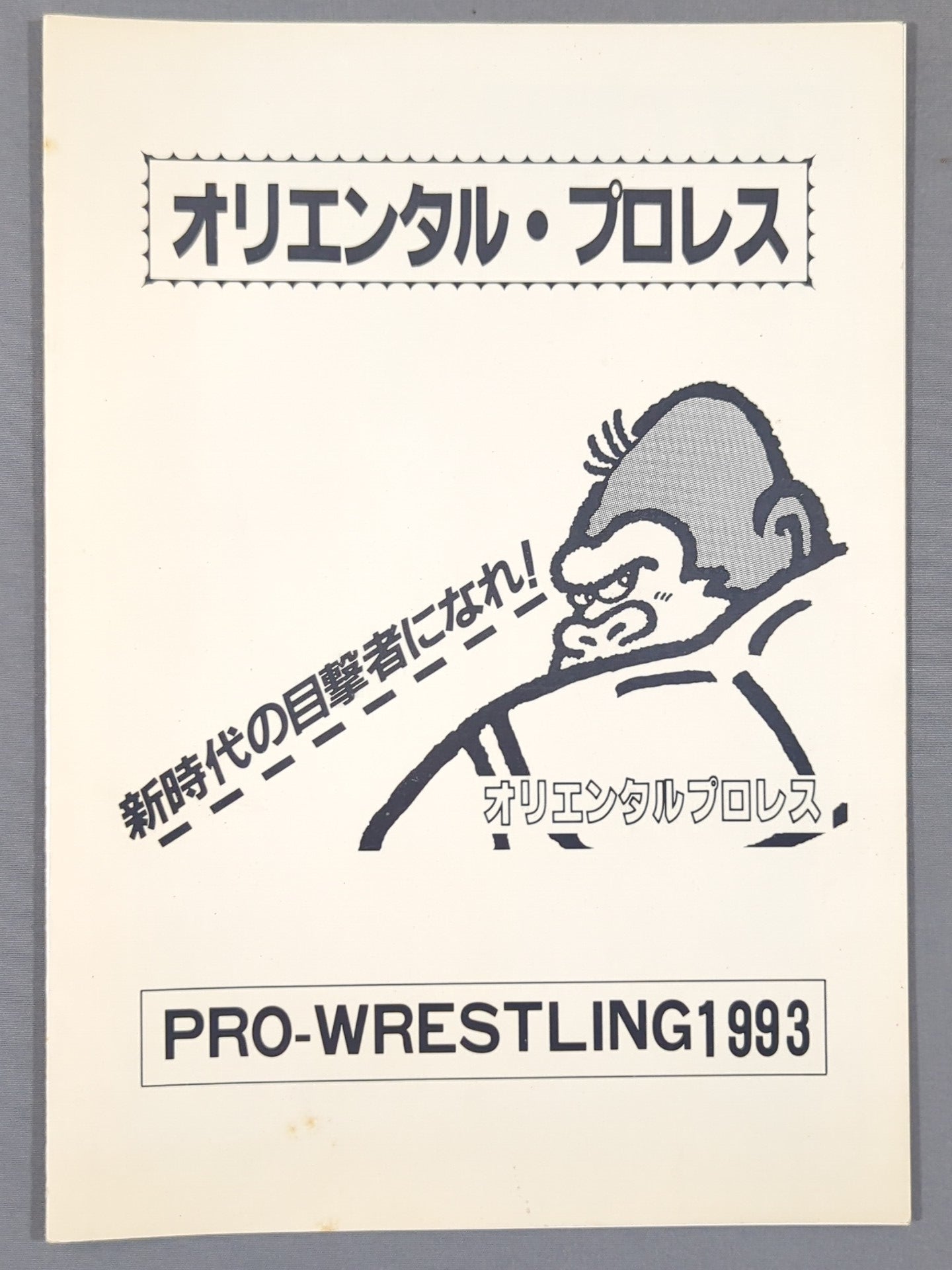 高杉正彦 直筆サイン入り】オリエンタルプロレス 新時代の目撃者