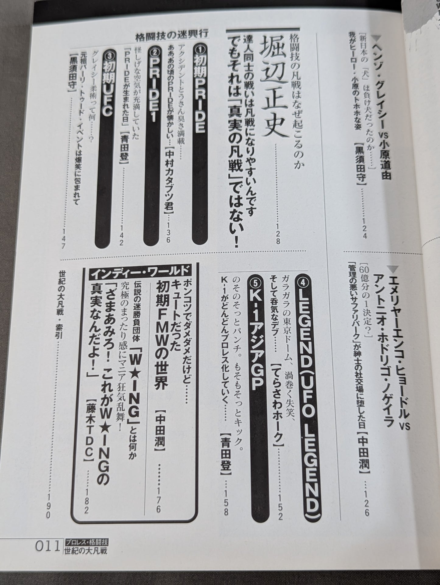 大槻ケンヂのプロレス格闘技世紀の大凡戦!