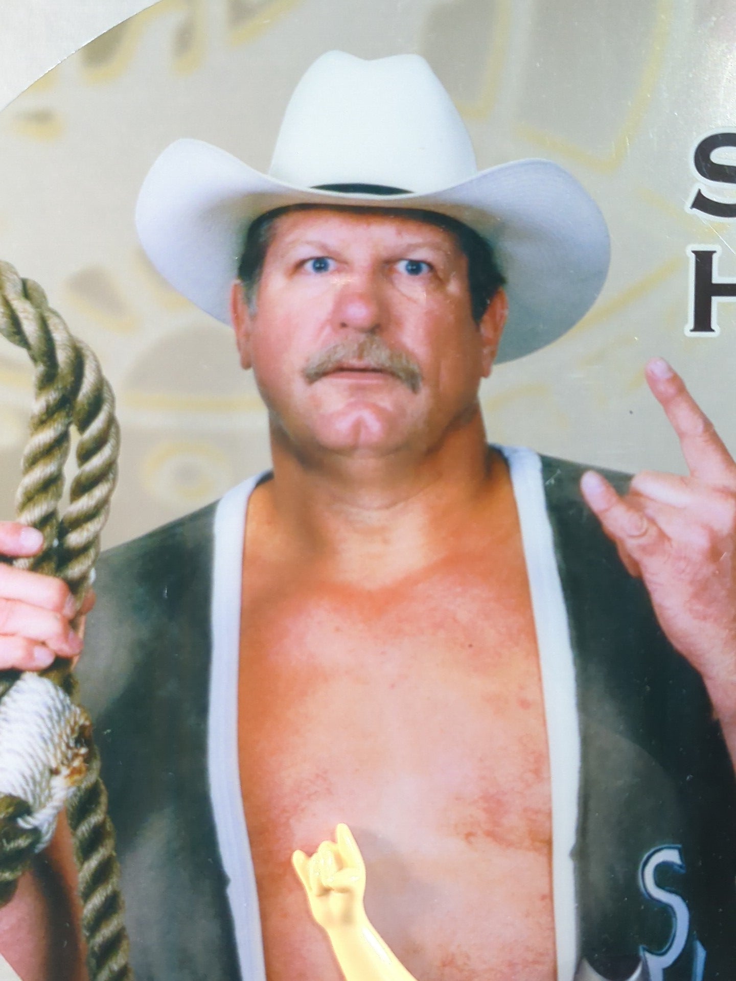 Stan Hansen Figure Uchiwa (paper fan)