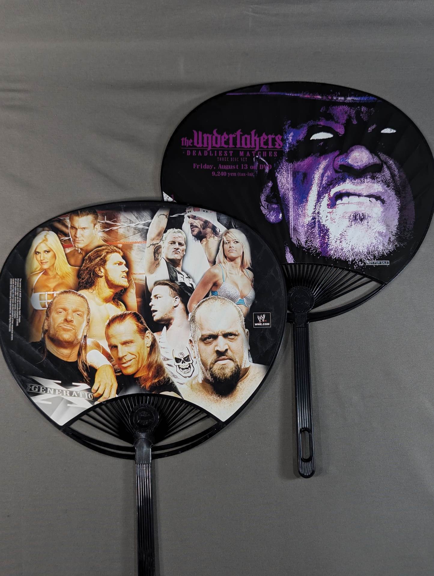WWE Uchiwa (paper fan)  set