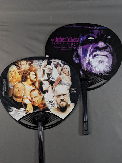 WWE Uchiwa (paper fan)  set