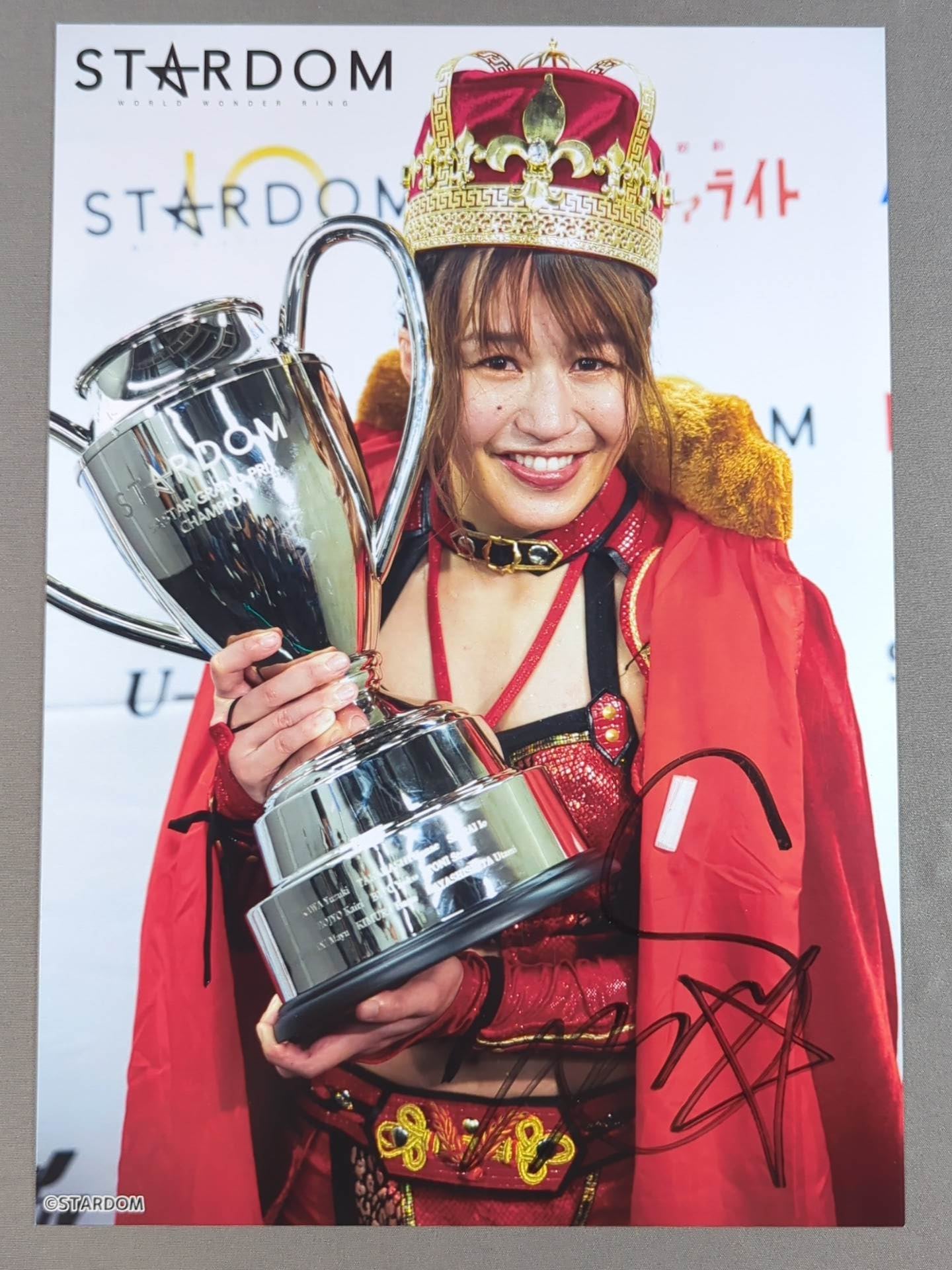 Zhu Li Hand Signed Autograph Stardom Pro-Photo (F-6) – 闘道館