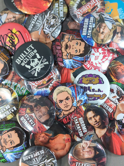 新日本プロレス 缶バッジいろいろセット