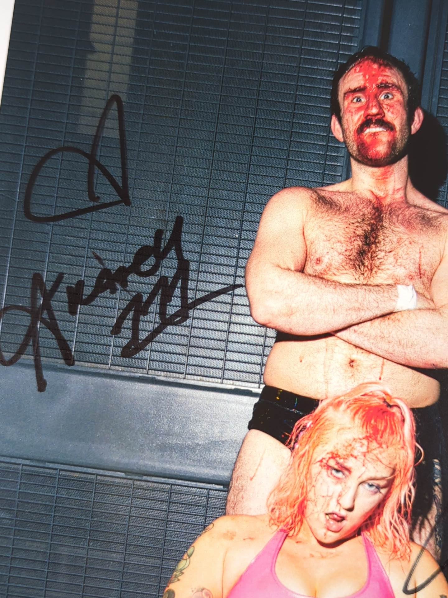 Effie and Ally Catch 2 hand signed autographs Pro-Photo  (A-3)