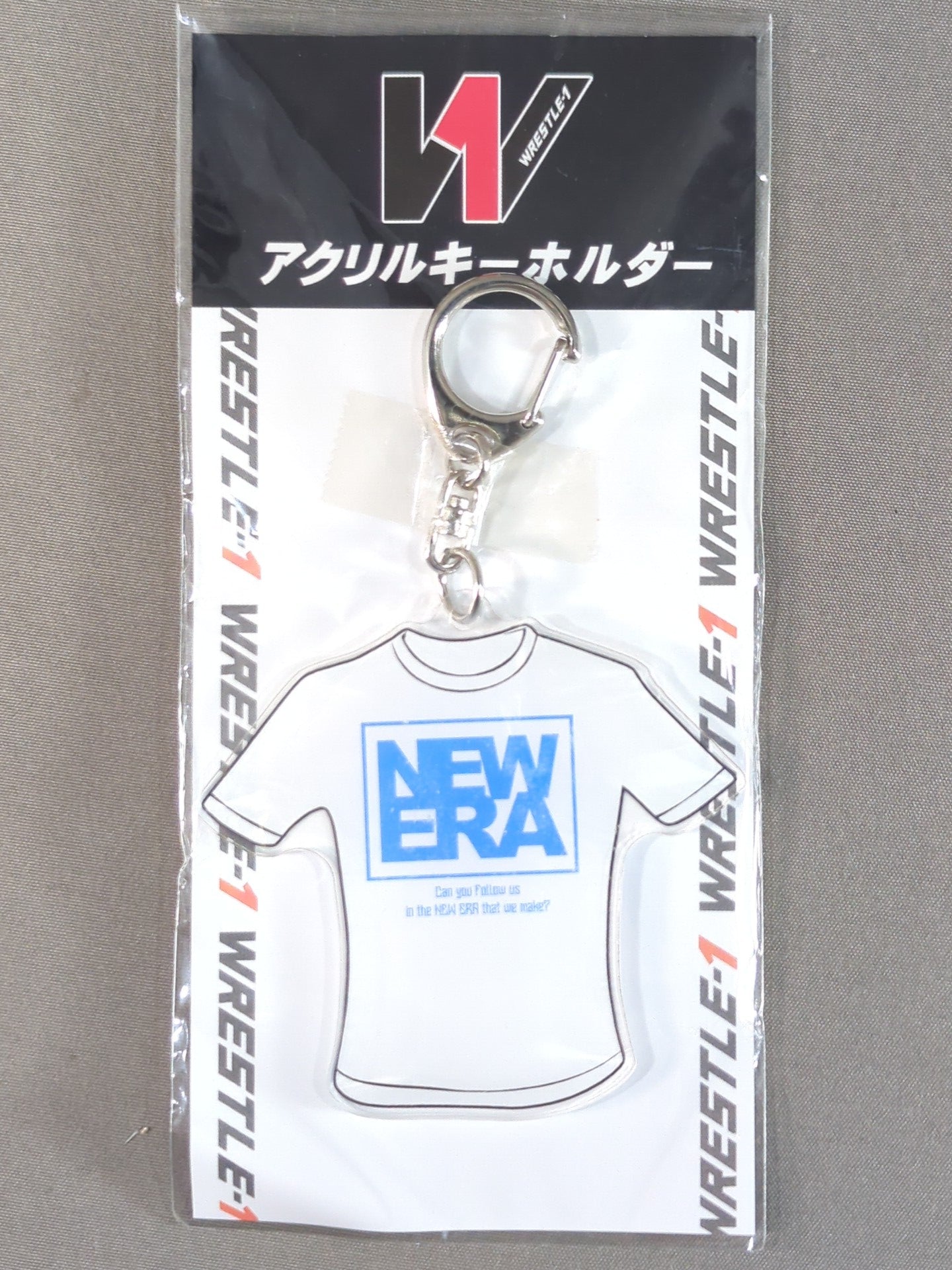 WRESTLE-1  NEW ERA T-SHIRT ACRYLIC KEYCHAIN