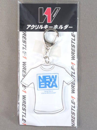 WRESTLE-1  NEW ERA T-SHIRT ACRYLIC KEYCHAIN