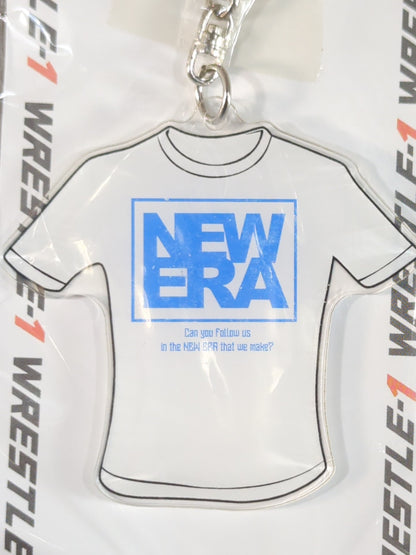 WRESTLE-1  NEW ERA T-SHIRT ACRYLIC KEYCHAIN