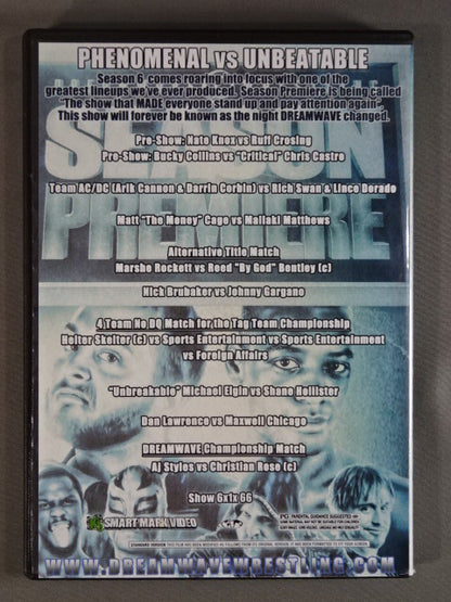 DREAMWAVE Wrestling  SEASON PREMIERE