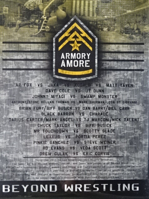 BEYOND Wrestling  ARMORY AMORE