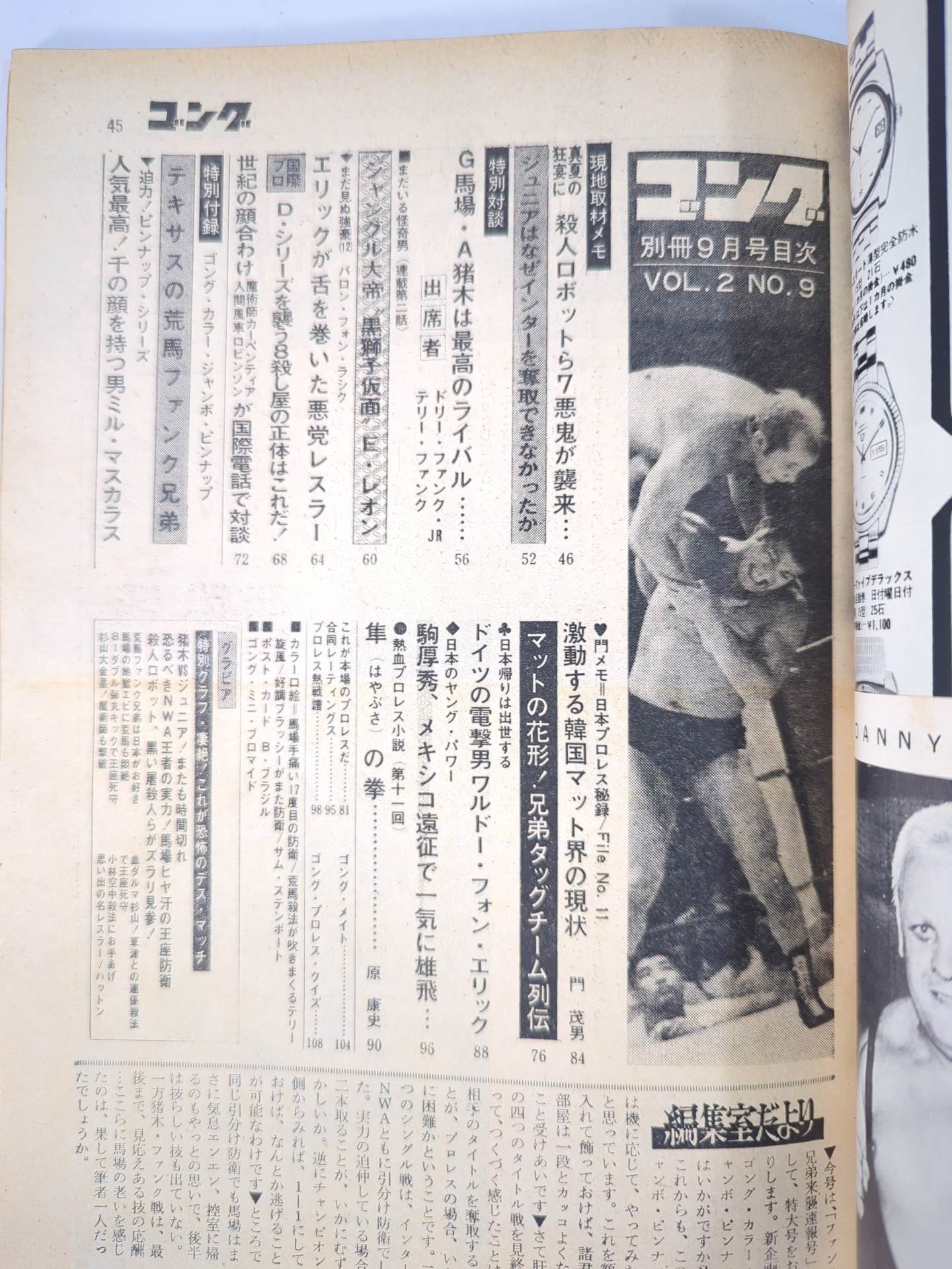 別冊ゴングVol.2 No.9