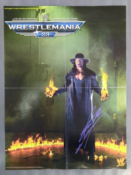 【hand signed autograph】  The Undertaker Magazine Appendix Poster