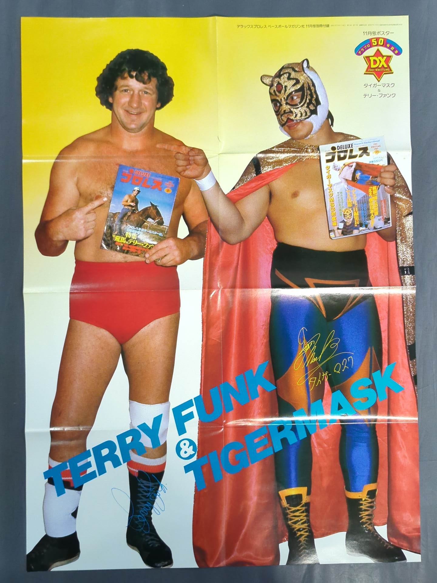 The Original Tiger Mask & Terry Funk Magazine Appendix Poster
