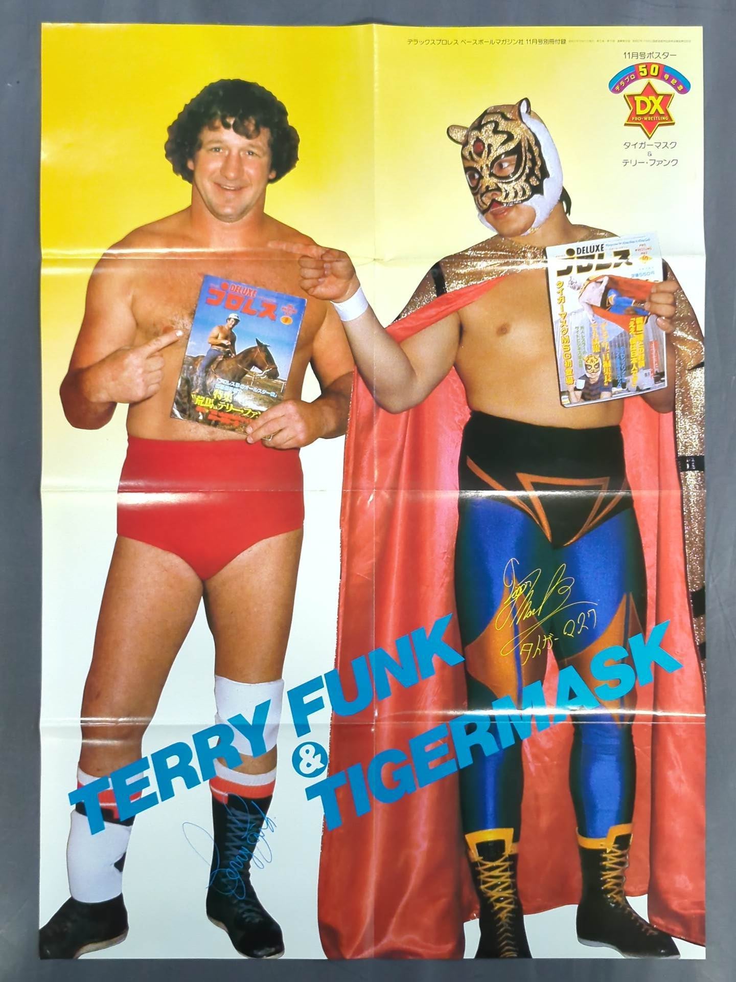 The Original Tiger Mask & Terry Funk Magazine Appendix Poster