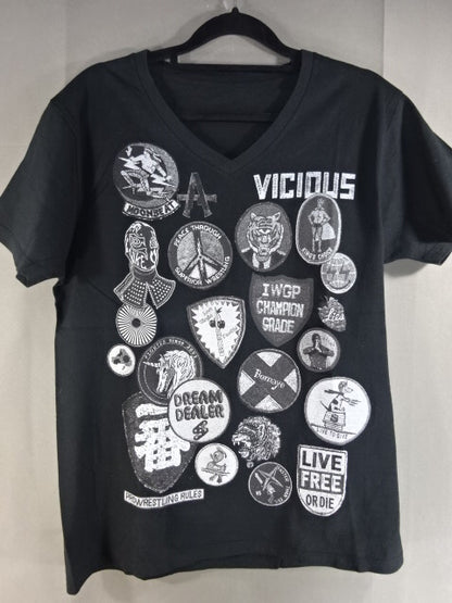 中邑真輔×ロジャー・ミカサ「ABOUT A WRESTLER」VネックTシャツ